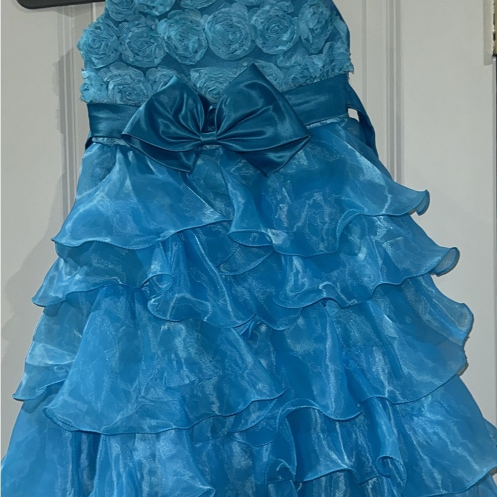 Elegant Blue Girls Dress